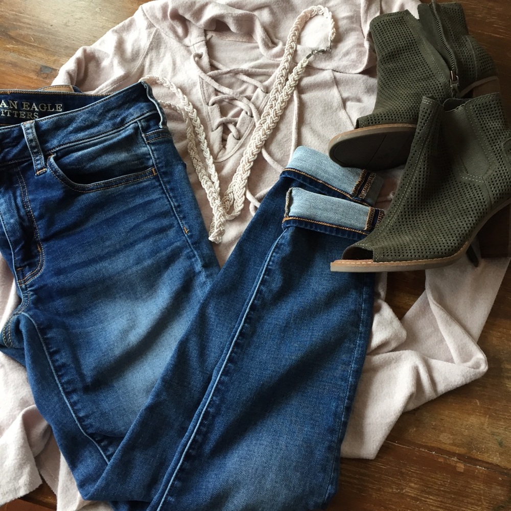 American Eagle Jegging indigo wash denim